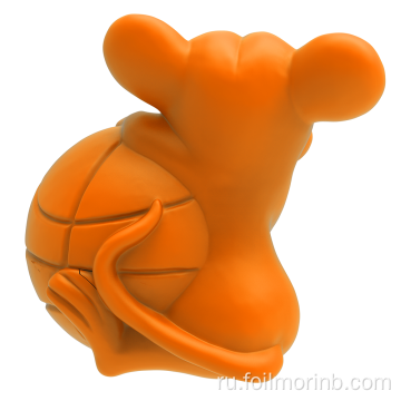 Интерактивные игрушки для собак в форме шарика в форме мыши из натурального каучука